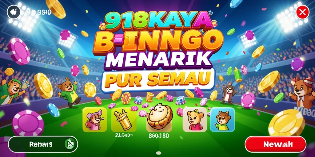 Gameplay seru Bingo di aplikasi 918KAYA yang penuh warna.