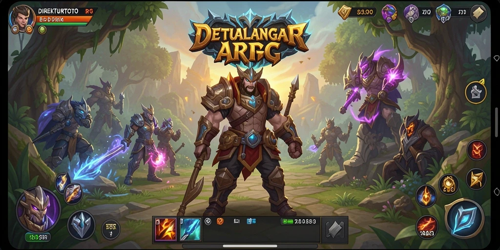 Screenshot utama menunjukkan aksi pertempuran menegangkan dalam DIREKTURTOTO.