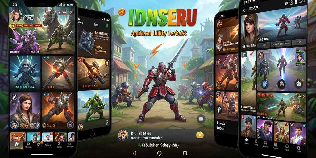 Screenshot utama IDNSERU menampilkan antarmuka aplikasi Utility yang bersih dan intuitif.
