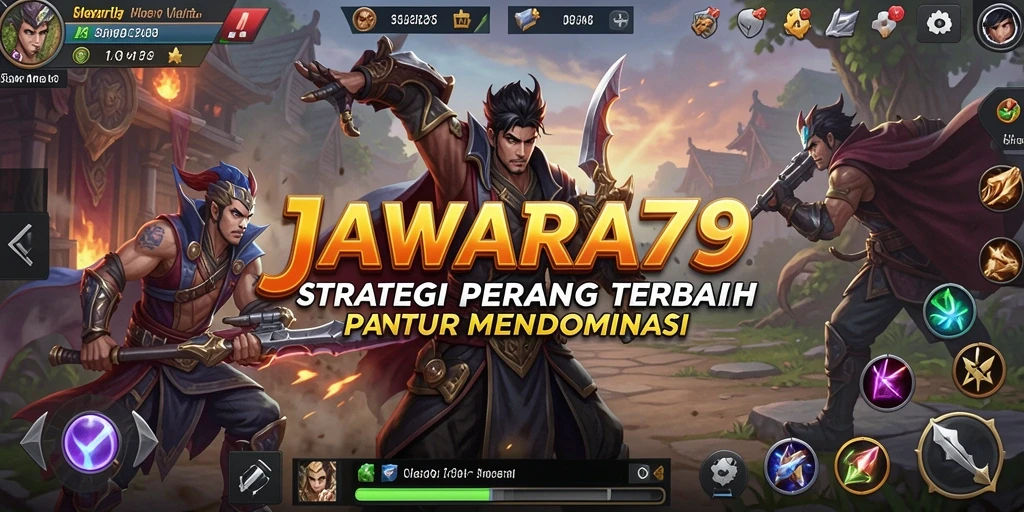 Gameplay strategi mendebarkan dalam JAWARA79.