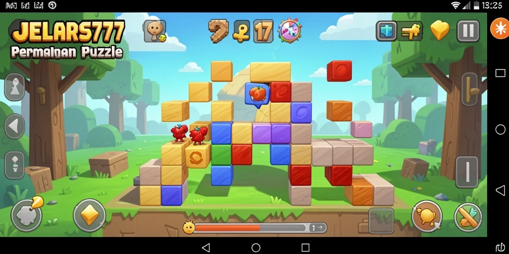 Tangkapan layar gameplay JELAS777 yang menunjukkan tantangan seru dalam permainan Puzzle.