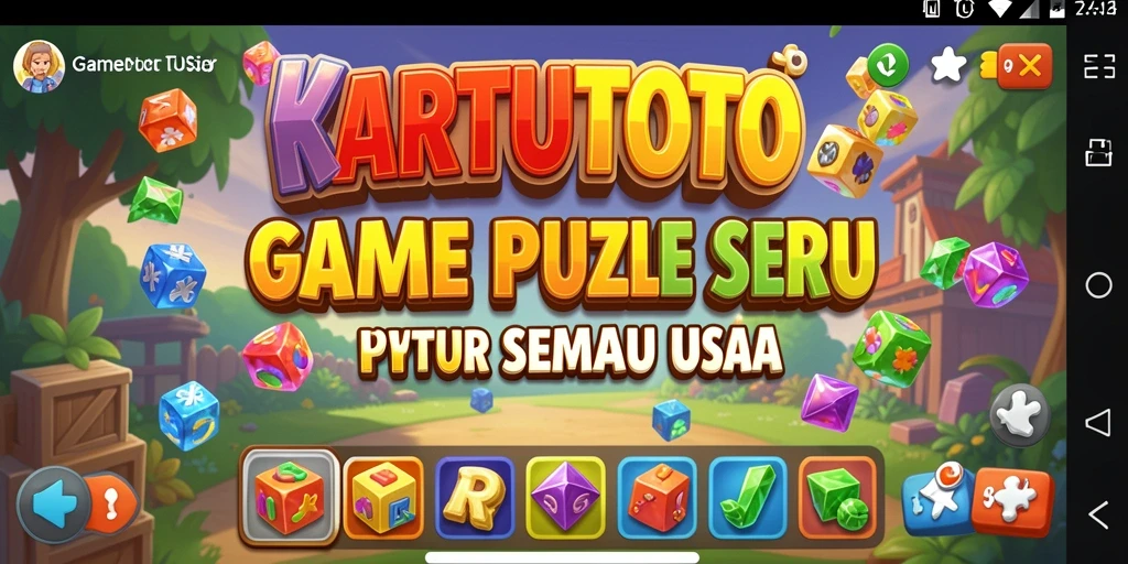 Screenshot gameplay KARTUTOTO dengan teka-teki yang menarik.