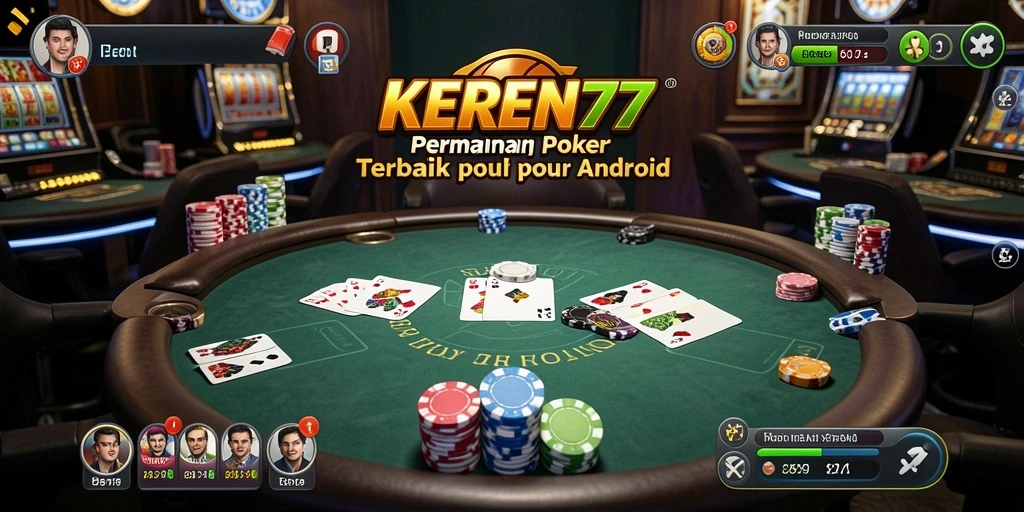 Tampilan gameplay KEREN77 yang seru dalam bermain Poker.