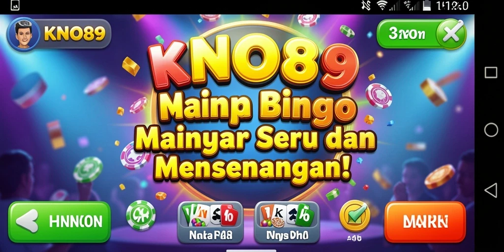Tampilan gameplay Bingo di KNO89 yang menarik dan penuh warna.