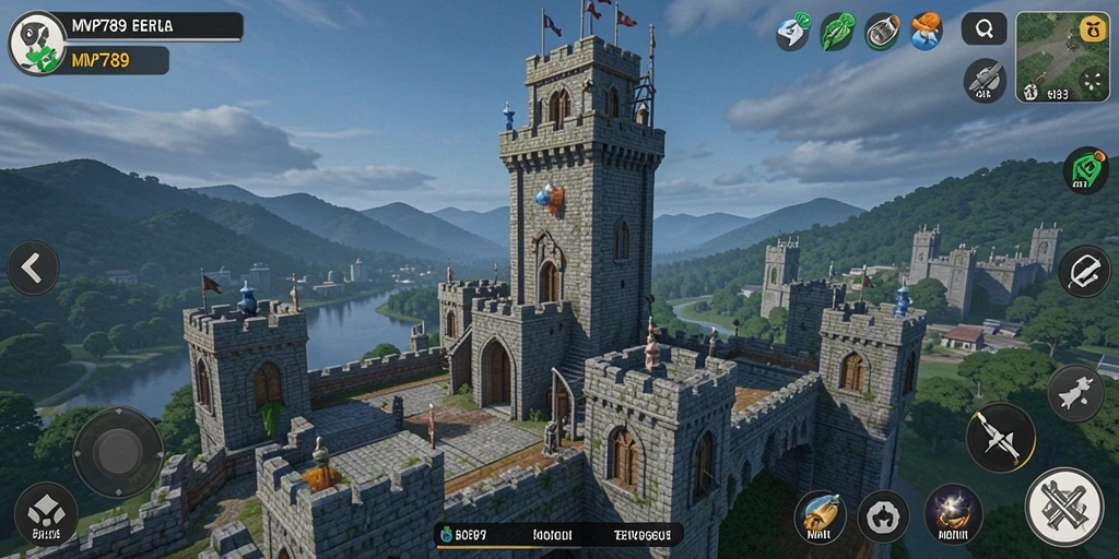 Tampilan menarik dari gameplay Tower Defense di MVP789.