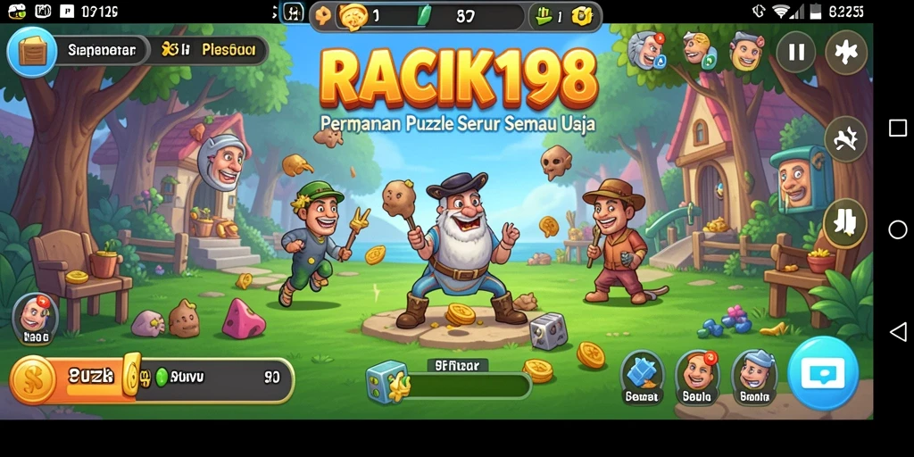 Tampilan gameplay seru dari RACIK198 dengan berbagai puzzle menantang.