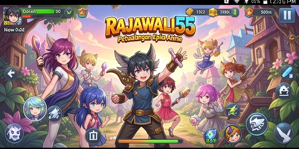 Tampilan menarik dan penuh aksi dari gameplay RAJAWALI55.