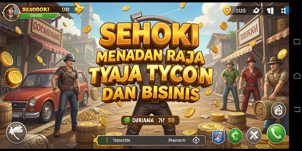 Screenshot gameplay SEHOKI menampilkan keseruan pengelolaan bisnis.