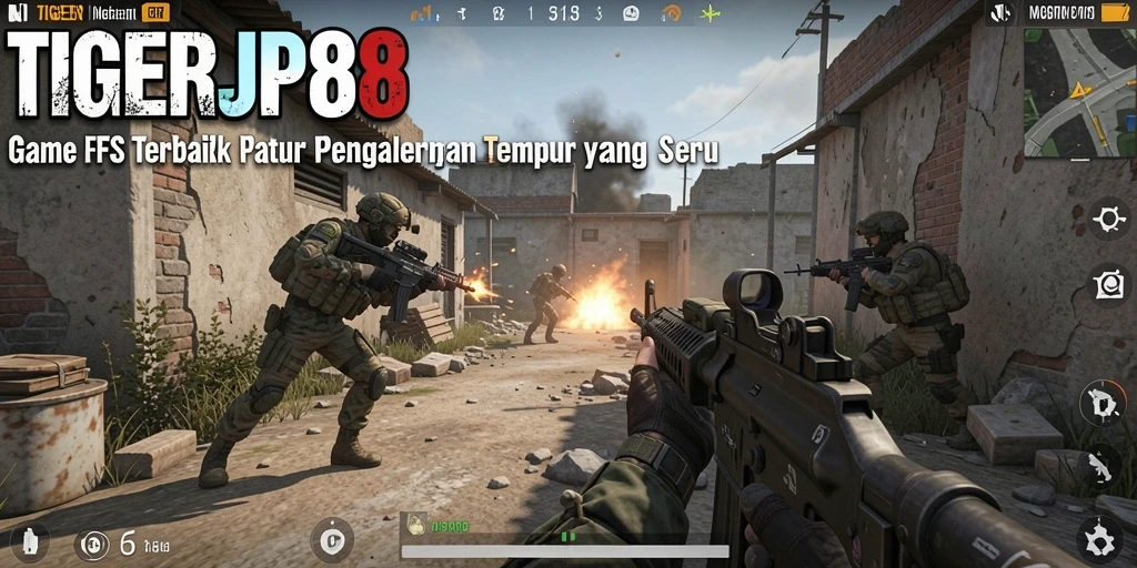 Tampilan gameplay intens dari TIGERJP88 dengan aksi tembak-menembak yang mendebarkan.