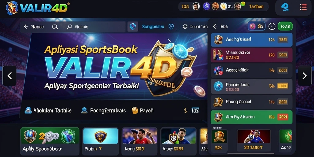 Tampilan gameplay VALIR4D yang mengasyikkan saat taruhan olahraga.