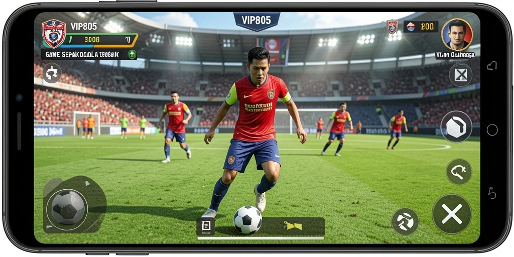 Tampilan gameplay VIP805 yang menggembirakan dan dinamis.