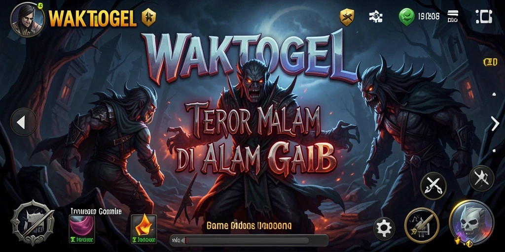 Tampilan gameplay WAKTOGEL yang mencekam dan penuh ketegangan.